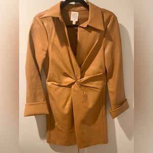 Cinq a Sept Tan Mini Dress